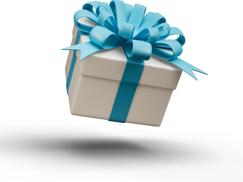 Floating Gift Box Cutout